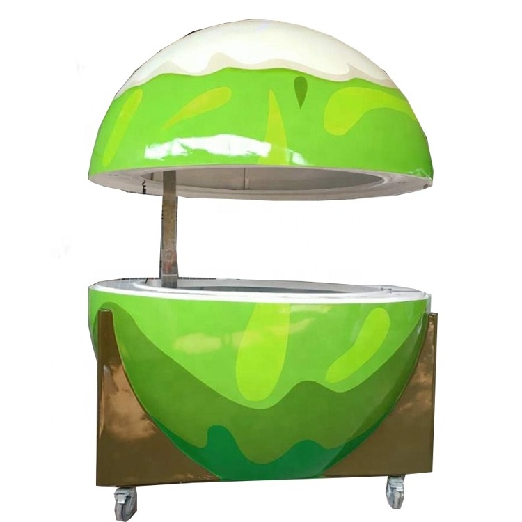 mobile juice bar kiosk for beach side mobile coconut fresh bar vending machine