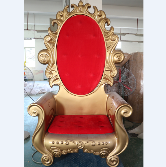 large christmas decorations outdoor fiberglass santa chair Santa Throne shopping mall commercial