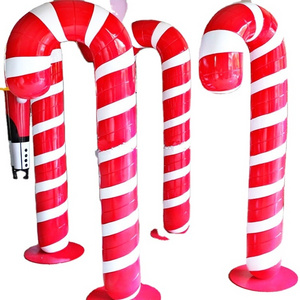 Large Outdoor Fiberglass Christmas Decoration Commercial Candy Cane Angel Reindeer Shape Lights for the Holiday Season