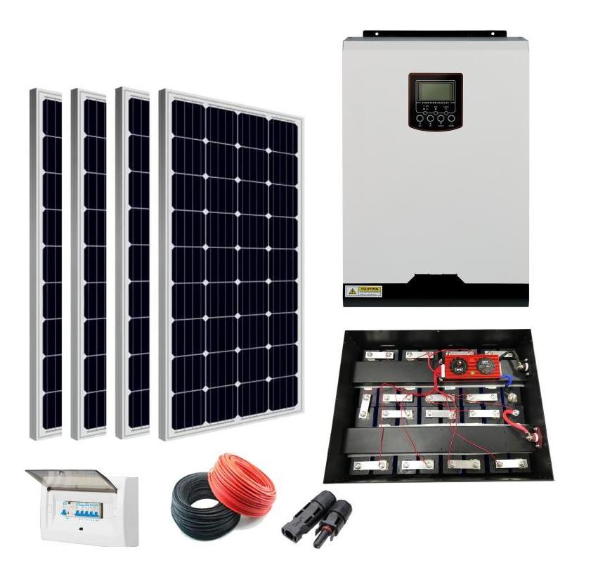 big power energy 48V off grid 66kw inverter Solar Panel Kit with 400ah  battery home power solar system