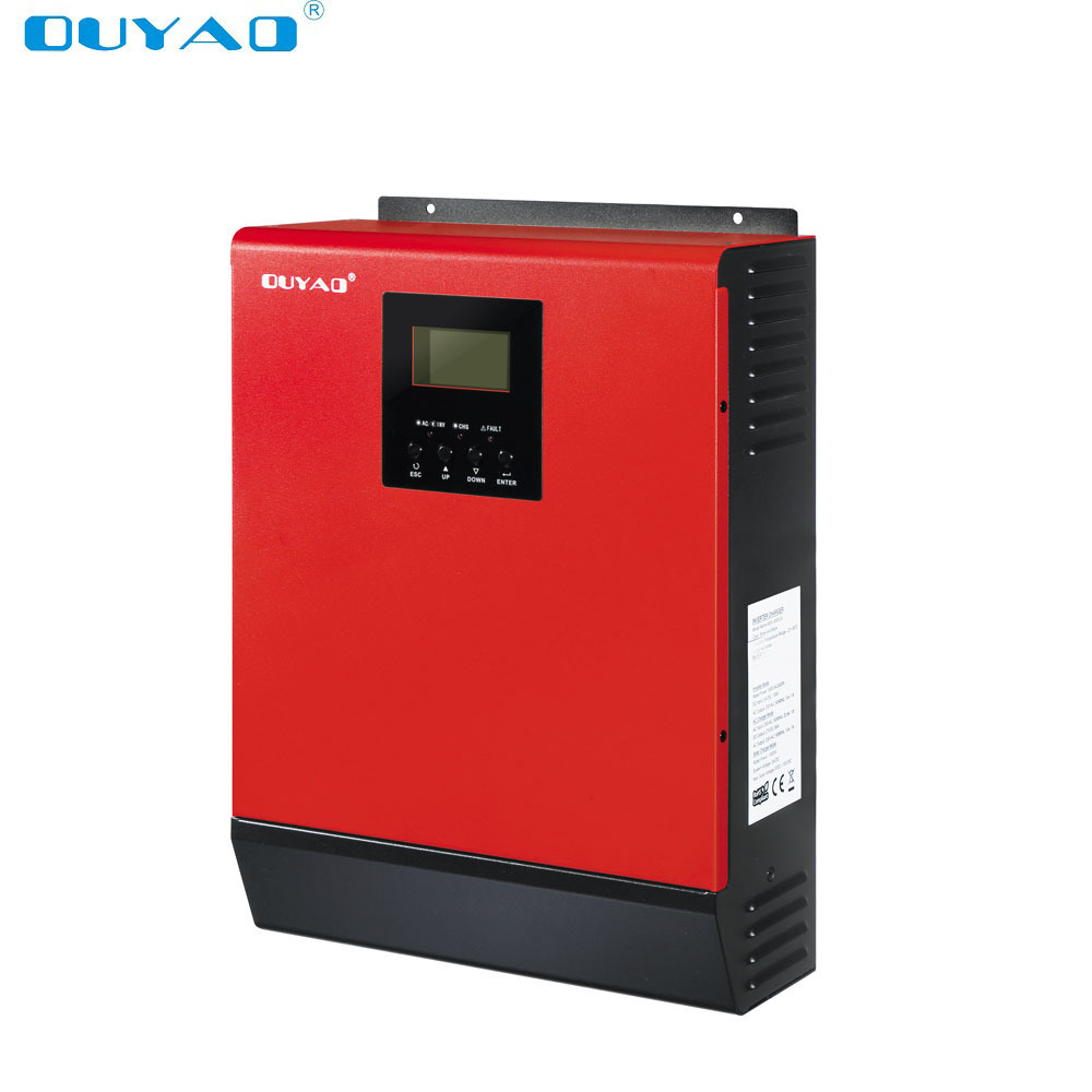 off grid hybrid solar inverter supply 3KVA 24A charger inverter with 80A MPPT