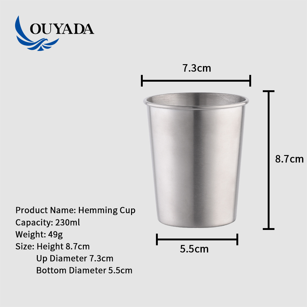 Factory Direct Indian Beer Mug the Wonderful 8oz 6 oz Stainless Steel Stackable Shot Cola Espresso 200ml Coffee Cups