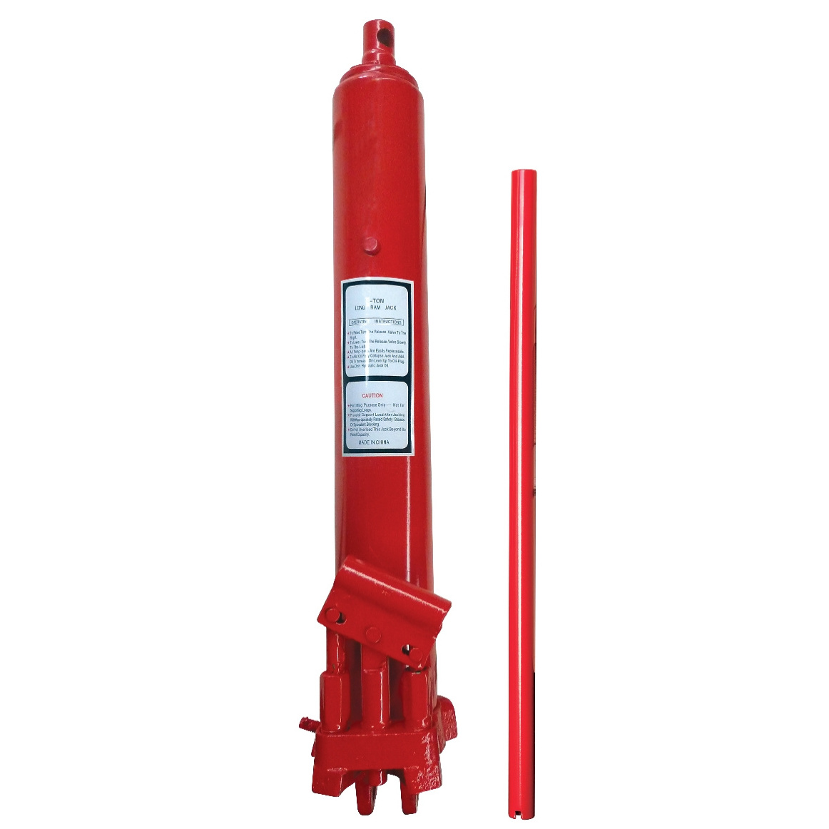 Factory Supply 8 Ton Hand Operated Double Pumps Hydraulic Long Ram Jack For Crane