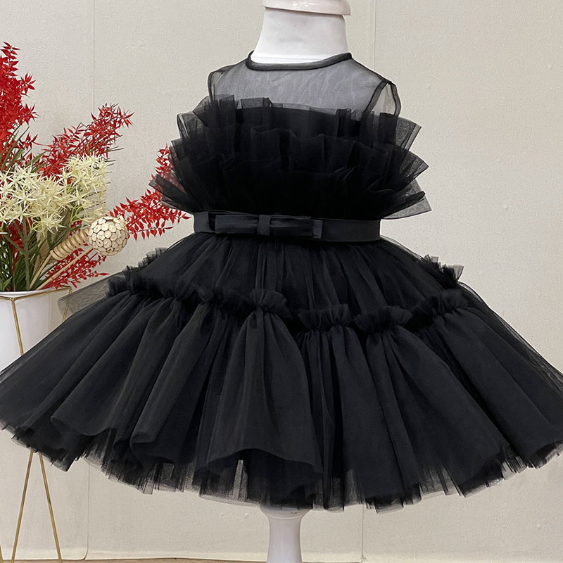 Baby Clothes for Girls Toddler Kids Wedding Princess Gown Girl Elegant Birthday Dress Tulle Bridesmaid Evening Party Dresses