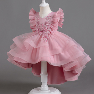 Toddler Baby Kids Dresses For Girls Embroidery Infant Girl Birthday Party Dress Ball Gown Newborn Christening Princess Costumes