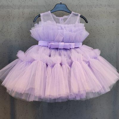 Baby Clothes for Girls Toddler Kids Wedding Princess Gown Girl Elegant Birthday Dress Tulle Bridesmaid Evening Party Dresses