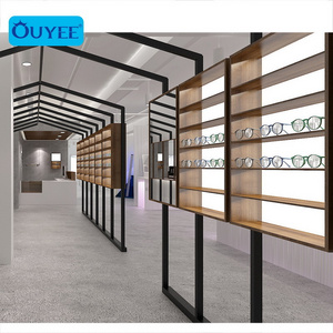 Hot-Sale Glasses Display Cabinet Unique Optical Shop Furniture Wooden Display Table Metal Sunglasses Display Rack