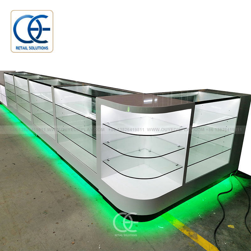 Custom Commercial Led Tobacco Display Case Custom Smoke Shop Tobacco Shop Display Furniture Display Cabinet