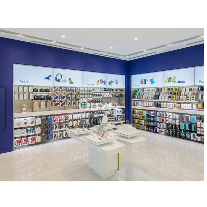 New Mobile Phone Store Fitting Shop Interior Design For Mobile Phone Accessories Cellphone Wall Display