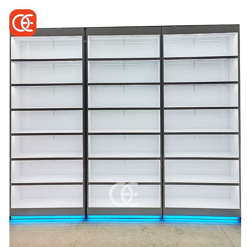 Cigar Showcase Tobacco Shop Furniture Display Cabinet Showcase Glass Retail Display Table For Shisha Shop