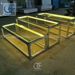 Expo Stand Display Rack Advertising Display Stand Exhibition Stand Display Booth Wood Led Lighting Booth Design