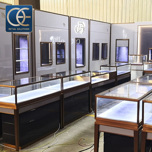 Customized Jewellery Showroom Furniture Design Used Glass Display Cases Modern Jewelry Display Cabinet