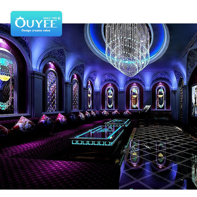 Luxury Brothel Supplied Furnishing Shisha Bar Sex Club Tempered Glass Booths Night Club Furniture