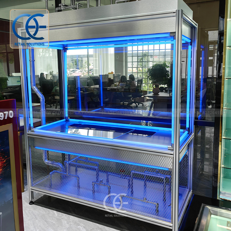 Customized Expo Stand Advertising Display Stand Backlit Exhibition Display Modular Led Booth Standard Exhibition Booth