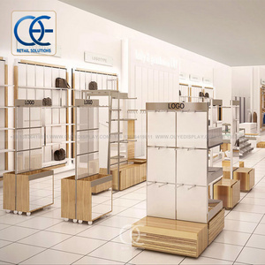 Adjustable Retail Clothing Wall System Display High End Clothes Store Showroom Display Shops Clothes Rack