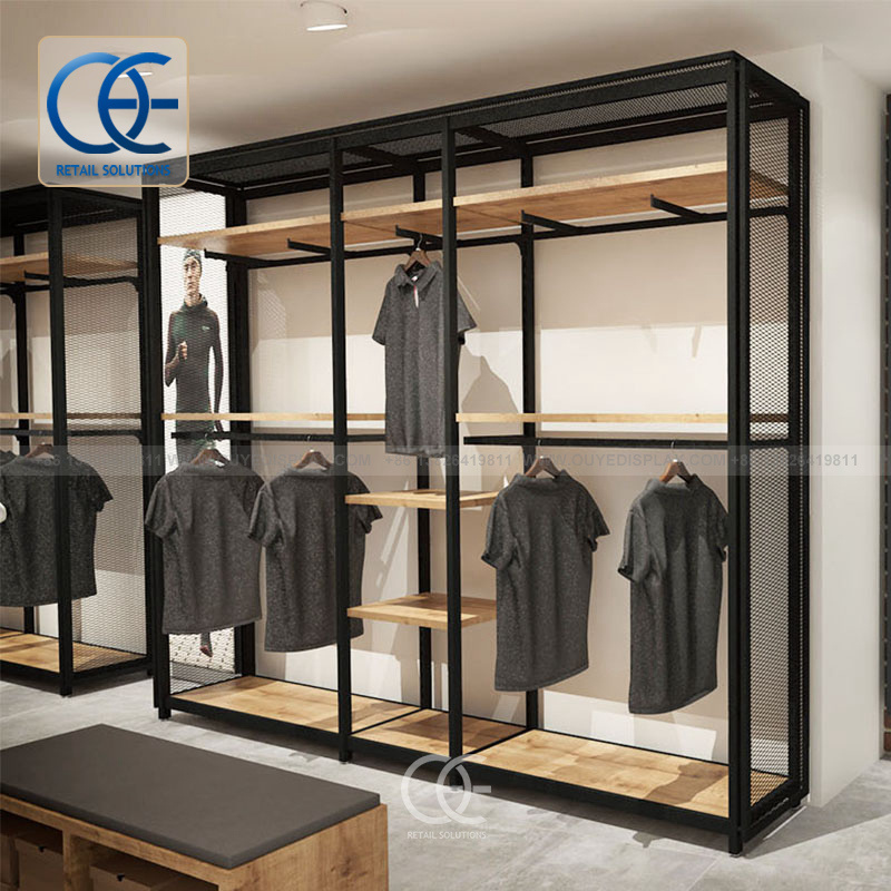 Shop Design Houseware Furniture Wholesale Clothing Display Racks Jeans Display Rack Clothes Rack For Clothing Store