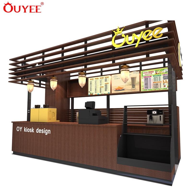 Shopping Mall Juice Bar Kiosk Design Operating Counter Milk Tea Kiosk Design Small Bar Counter Designs