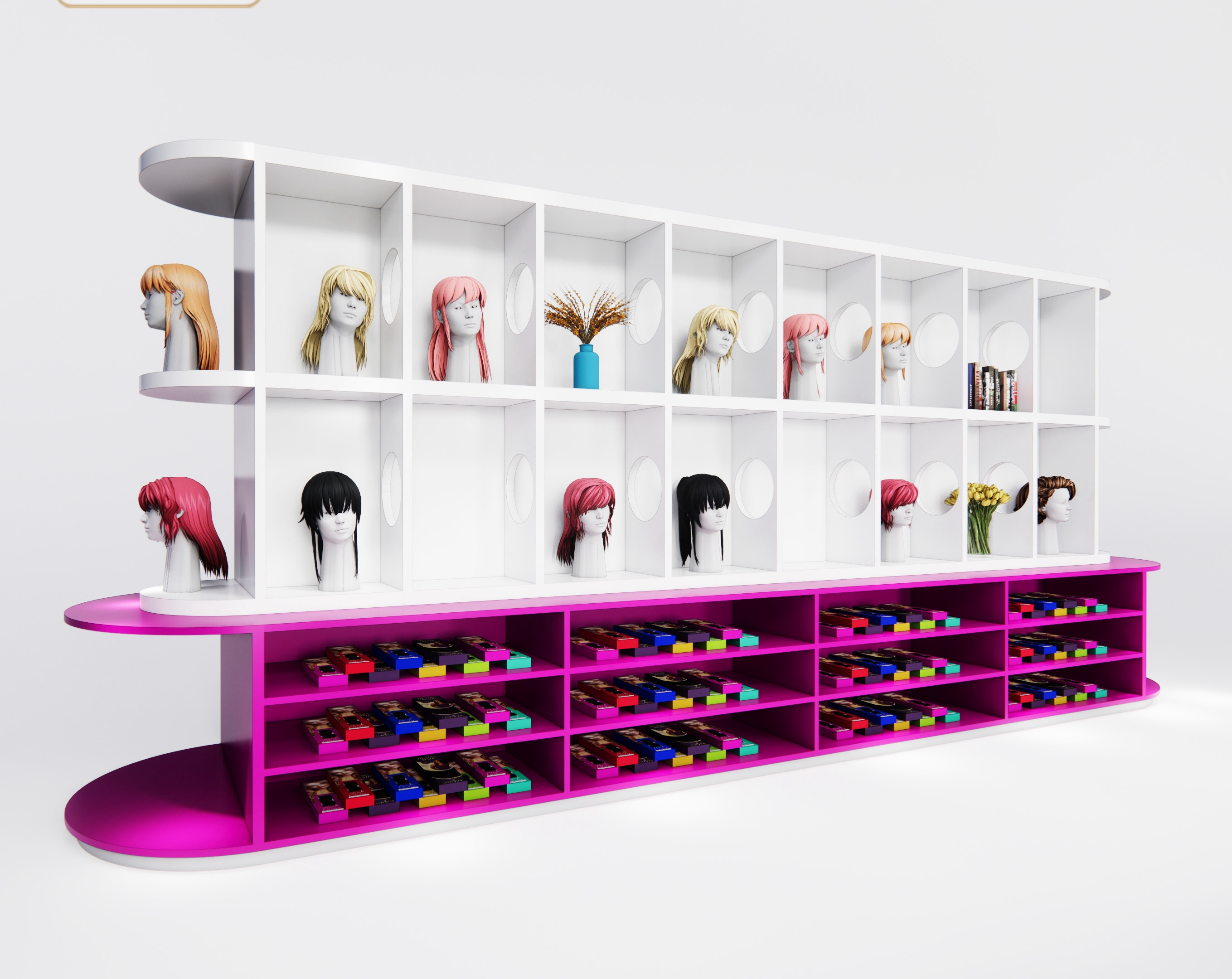 Wholesale Portable Wig Hanger Holder Hot Gold Hair Extension Display Rack For Retail With Metal Wig Display Stand