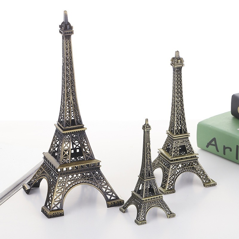 Factory Wholesale Paris Mini Metal 3d Model Eiffel Tower Souvenir Crafts For Home Decoration