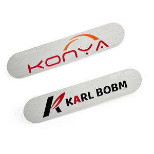 Modern Style Logo Engraved Customized  stainless steel Tag Metal Plate aluminium nameplate