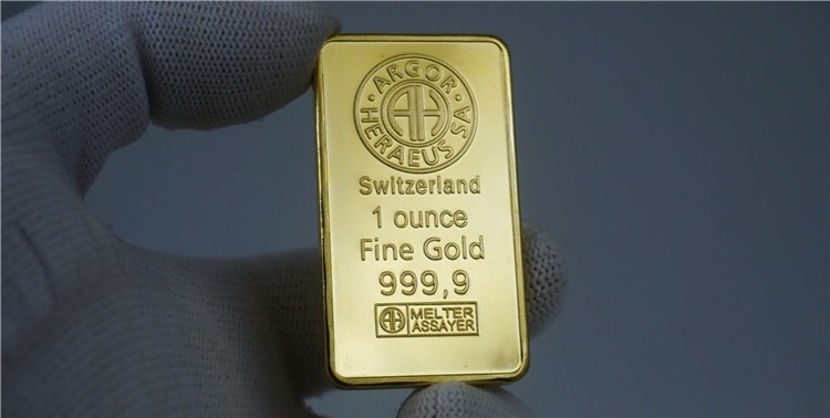 Hot sale commemorative custom made metal Zinc alloy gold clad plated tungsten bar 1 oz  fake gold bullion bars