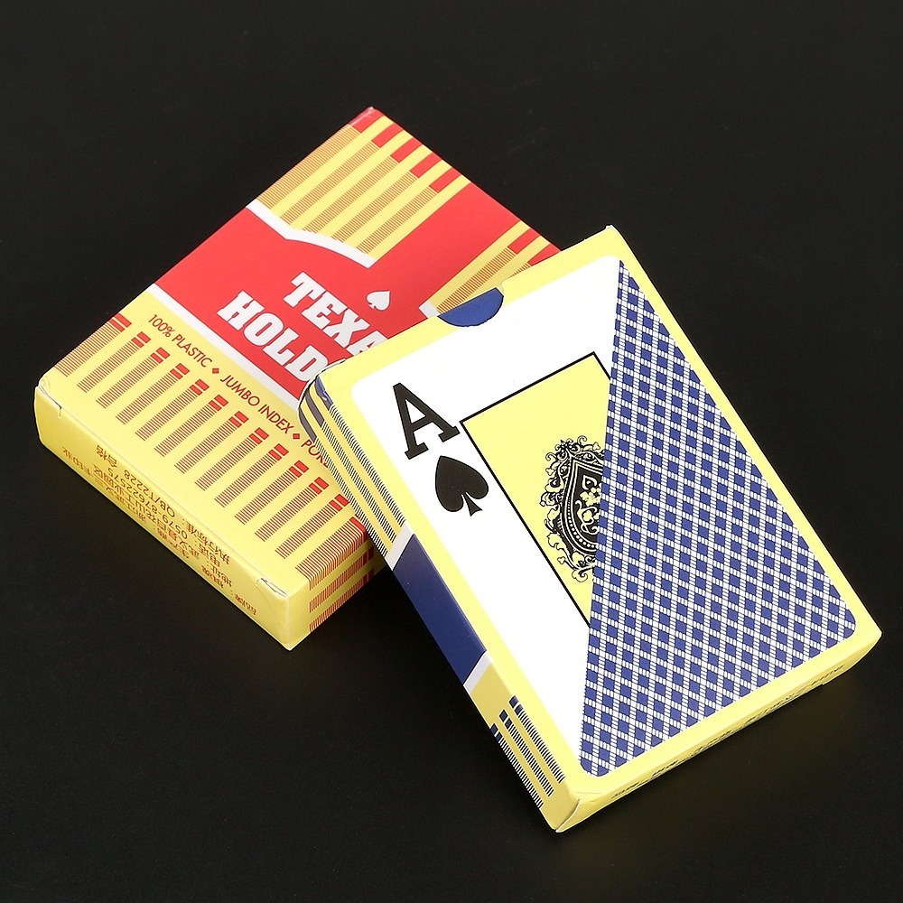 Personalized  Custom Design Your Logo Paper Printed Box Plastic Pvc Waterproof Poker Deck Blank Sublimation Playing Cards