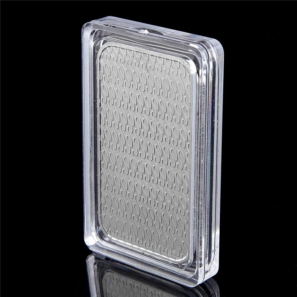 Hot New Prodducts Fake Silver Bullion 999 1 Oz Souvenir Zinc alloy Silver Bars