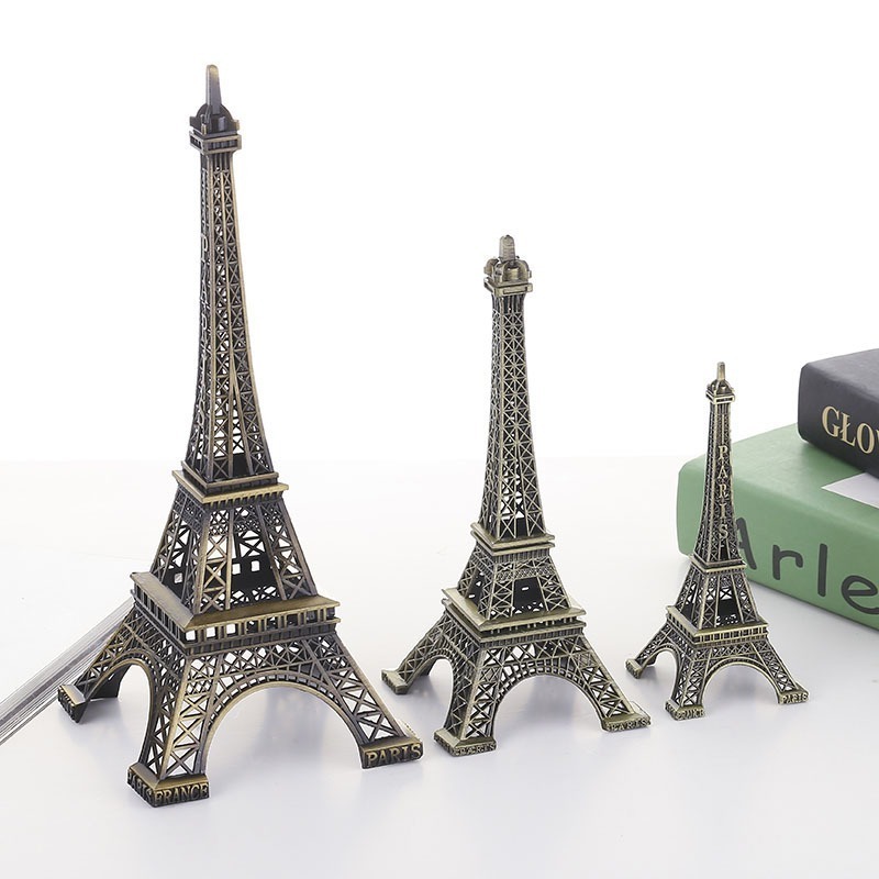 Factory Wholesale Paris Mini Metal 3d Model Eiffel Tower Souvenir Crafts For Home Decoration