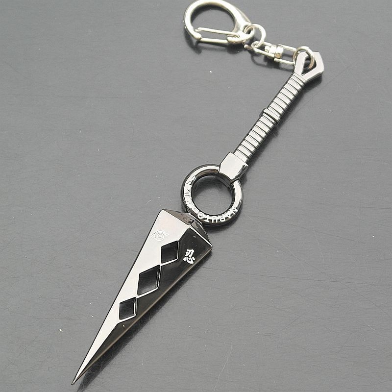 Wholesale High Quality Anime Kakashi Sword Ninja Kunai Zinc Alloy Weapon Pendant Keychains