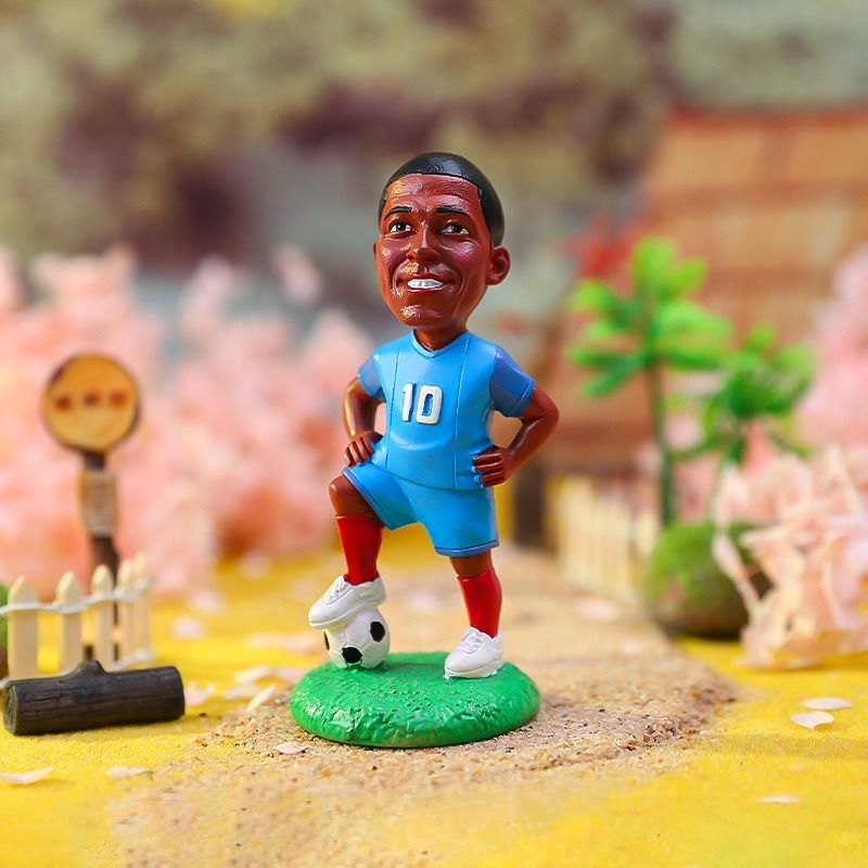 New cartoon world soccer Blind box Football star action figure for boy's birthday gift