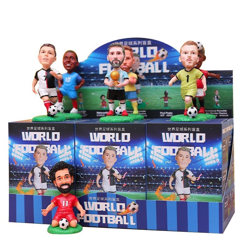 New cartoon world soccer Blind box Football star action figure for boy's birthday gift