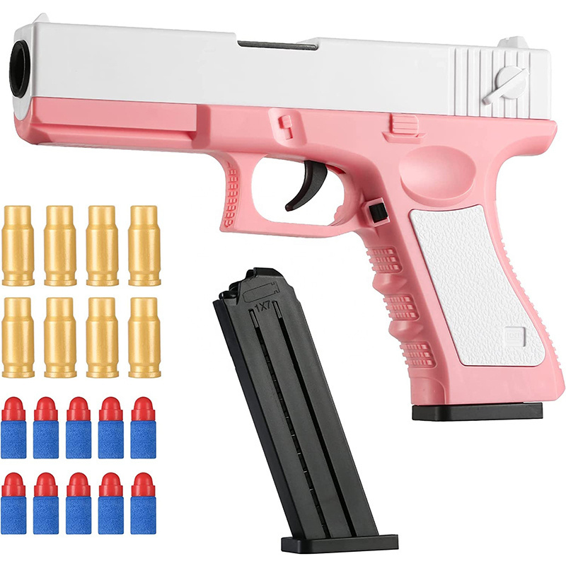 Hot Selling G18 Soft Bullet Toy Gun Soft Bullet Pistol With Ejection Pistol Toys Foam Blaster For Kids