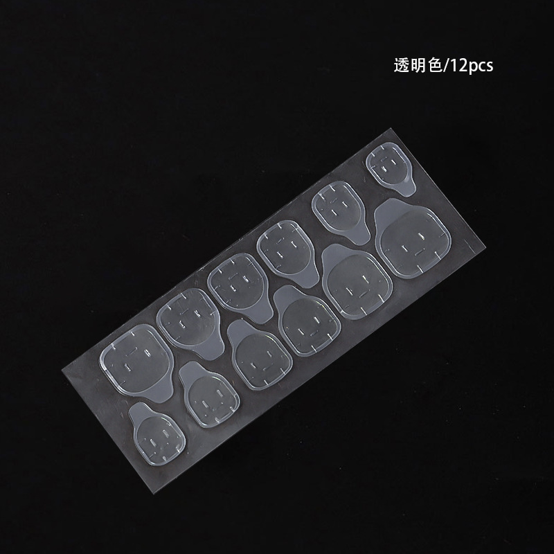 Transparent Jelly Double-side Tape Label Sticker Waterproof DIY Glue Nail Adhesive Tabs Nail Glue