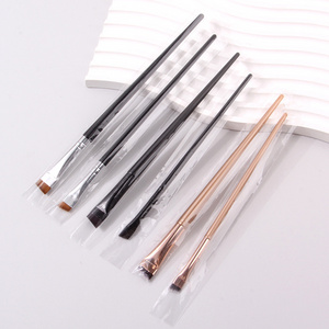 Portable Brow Liner Contour Brush Super Thin Flat and Straight Outline Eyeliner Brush Angled Sharp Fine Oblique Eyebrow Brush