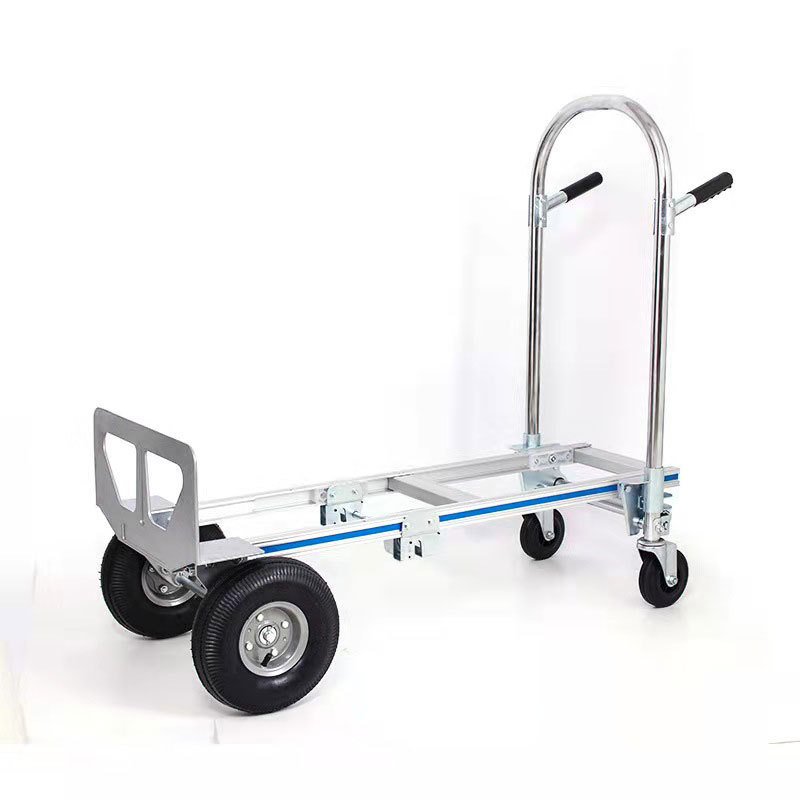 Heavy Duty  Trolley Cart folding hand truck aluminium platform hand truck Dual-purpose aluminum alloy trolley