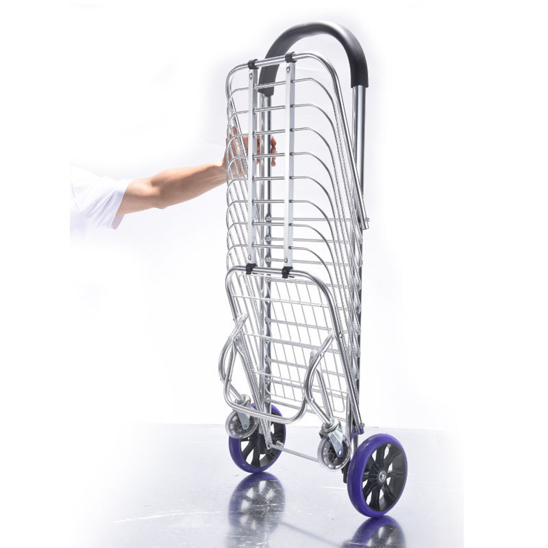 big capacity handtruck with PU wheel handtruck hand trolley cargo moving cart