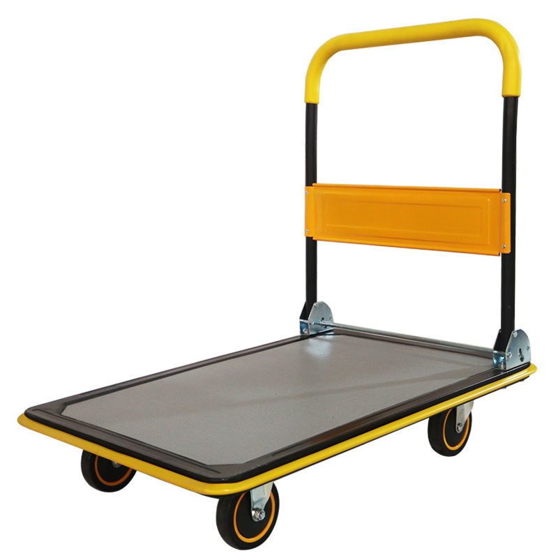 Heavy Shopping mall goods trolley hand cart mobile turnover warehouse platform truck