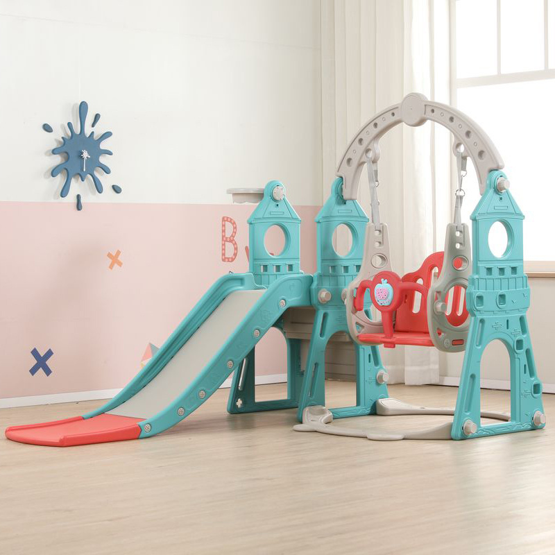 Indoor Toddler Playground Equipment Baby Home Amusement Park slides And Swing Set