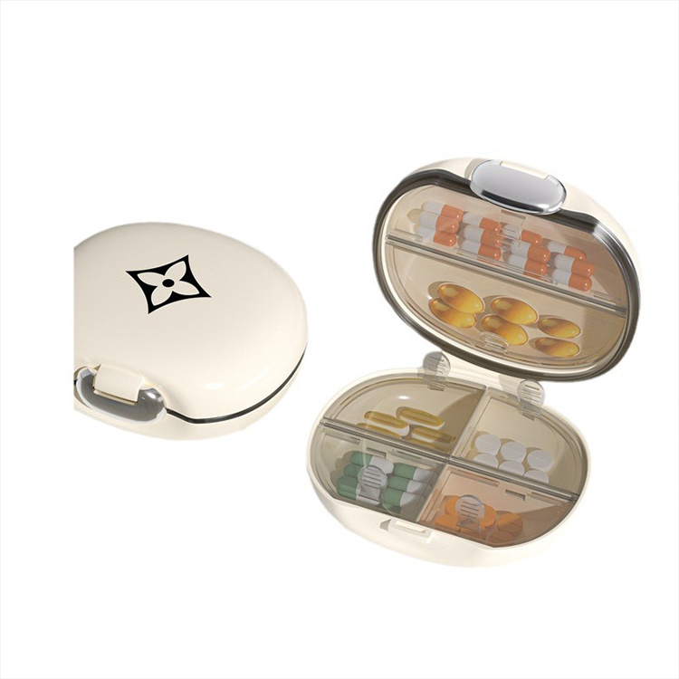 Plastic Mini Pill Box Portable Travel Pill Box  Moisture Resistant organizer