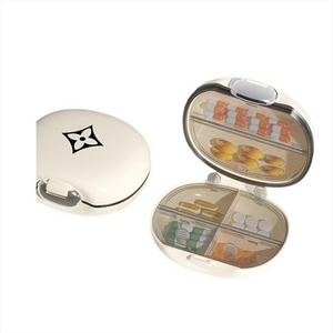 Plastic Mini Pill Box Portable Travel Pill Box  Moisture Resistant organizer