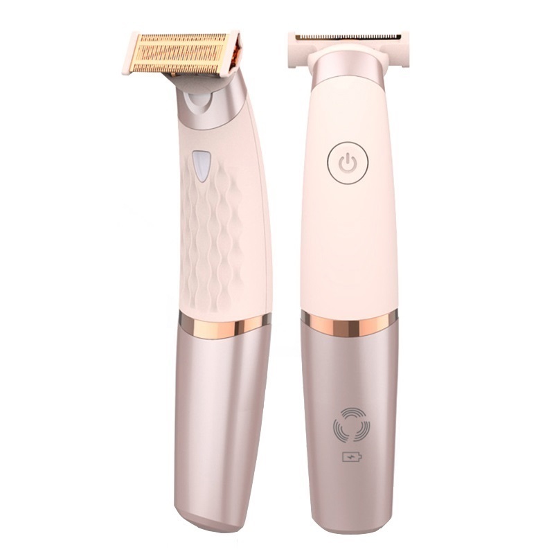 Portable Rechargeable Electric Razor Machine Painless Safety Mini Lady Shaver With Led Light