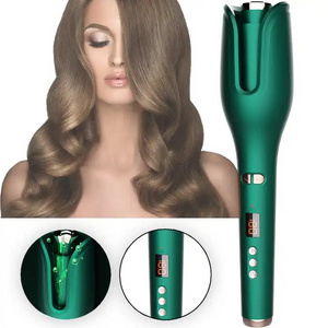 Ceramic Hair Curling Iron Wand 17 Gears 360 Degree Rotating Lcd Anions Automatic Hair Curler