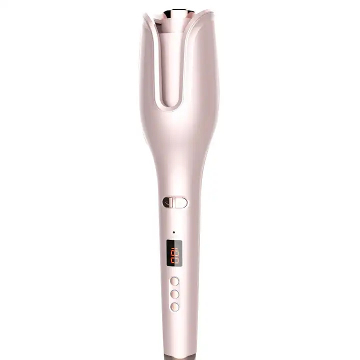 Ceramic Hair Curling Iron Wand 17 Gears 360 Degree Rotating Lcd Anions Automatic Hair Curler