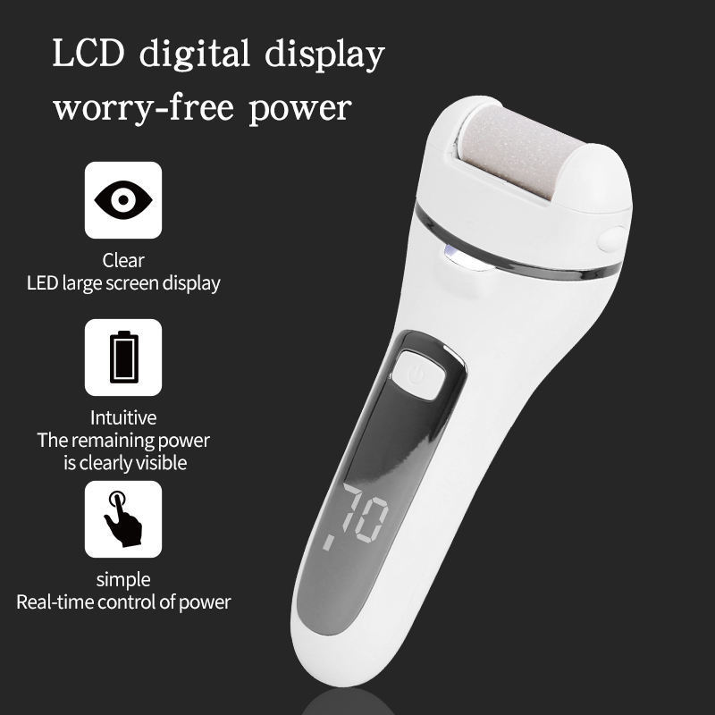 Hot Selling Electric Callus Remover For Feet Waterproof Led Light Electric Foot Grinder Dead Skin Callus Remover