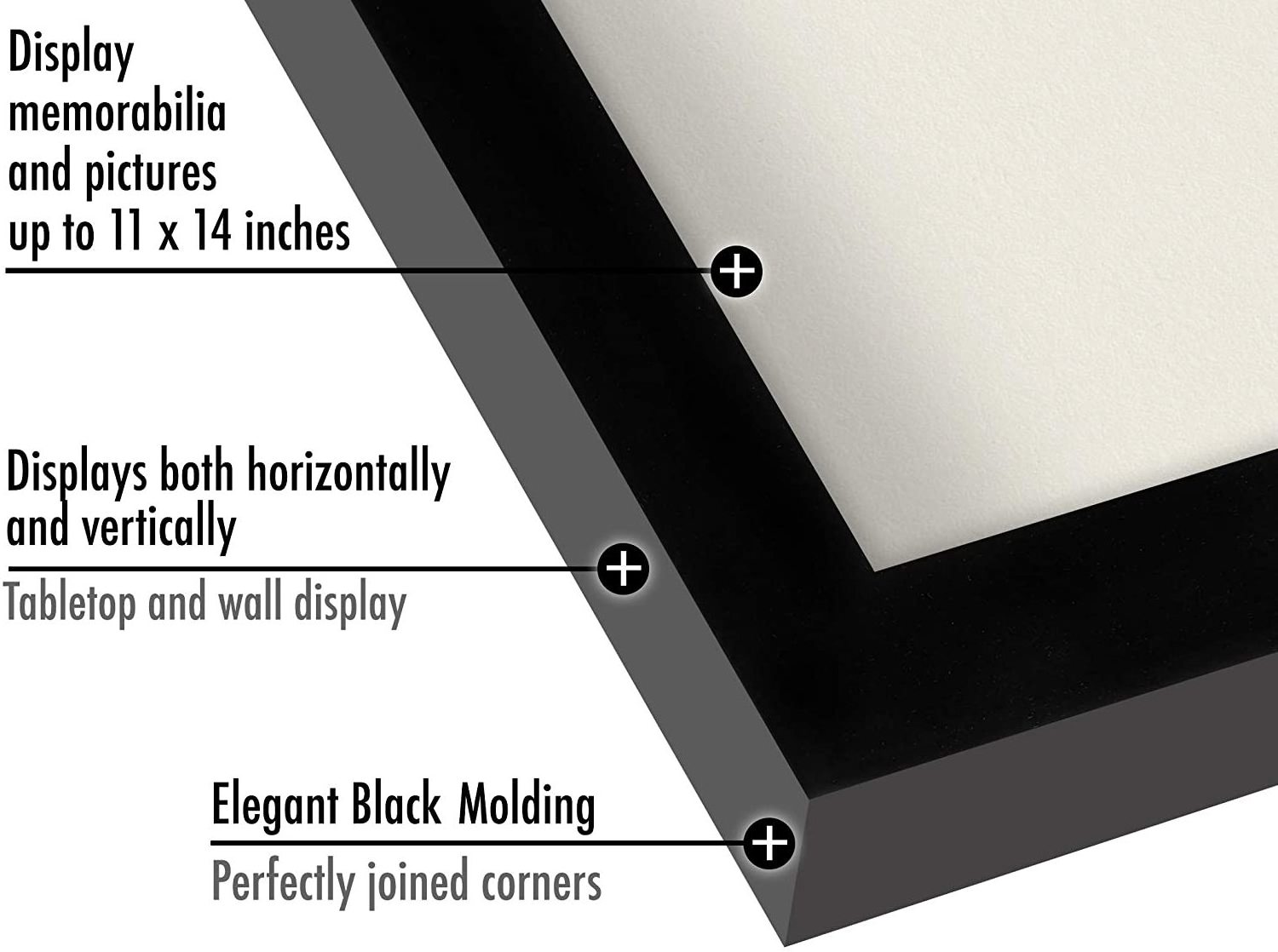 MDF wood frame box Black or White 3d shadow box frames wholesale 3d shadow box frame made in China