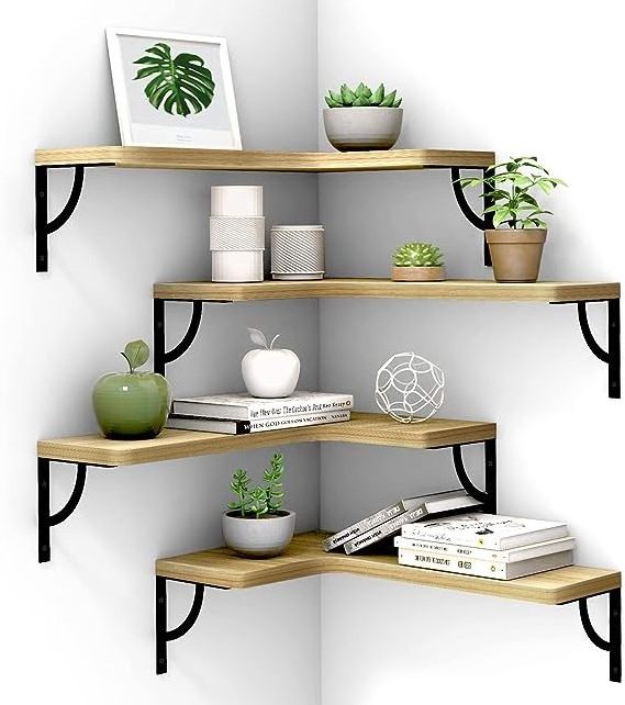 Factory bulk sales mdf wall shelves interior decorator floating wooden wall shelf