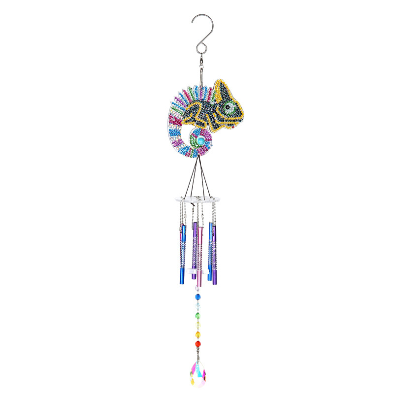 5d Diy Diamond Painting Dream Catcher Wind Chimes Crystal Pendant Hanging Ornament Diy Craft Mosaic Kit Home Wall Door Decor