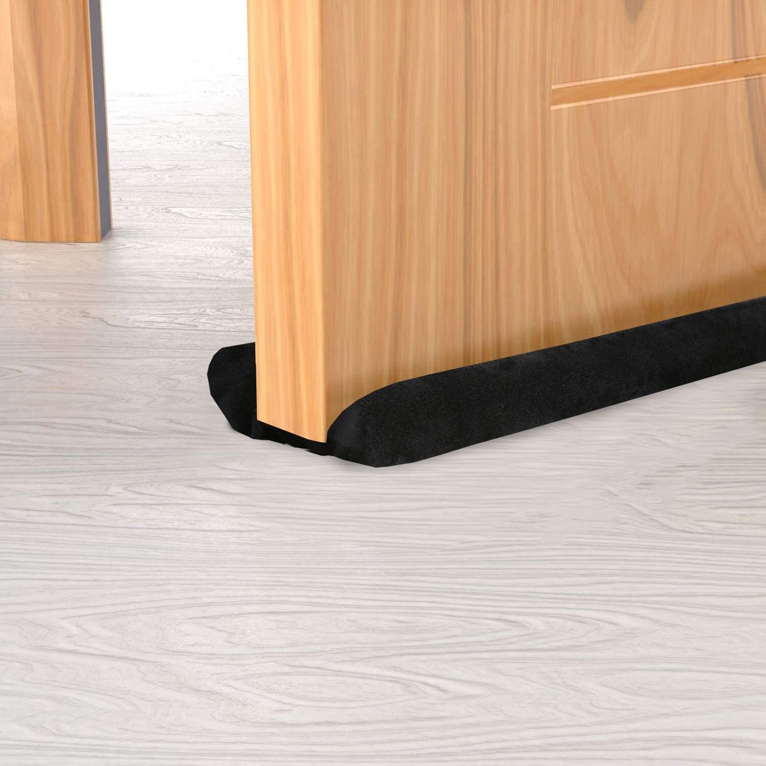 Flexible Strip under Door Draft Stopper Twin portable door stopper Draft Blocker Guard up to 30 inch dust stopper door