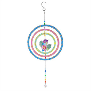 5d Diy Diamond Painting Dream Catcher Wind Chimes Crystal Pendant Hanging Ornament Diy Craft Mosaic Kit Home Wall Door Decor