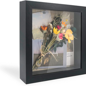 MDF wood frame box Black or White 3d shadow box frames wholesale 3d shadow box frame made in China